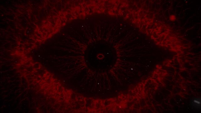Dark Red Cyber Eye Energy Core with Neural Network 4K Loop
