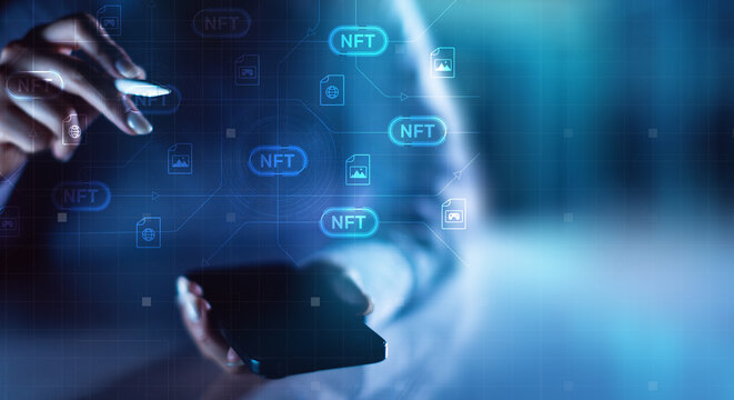 NFT Non-Fungible Token for Digital Asset Ownership and Blockchain Technology