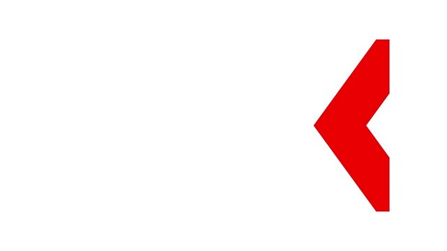 Left directional arrows looping animation. Animated arrows for the overlay video layer