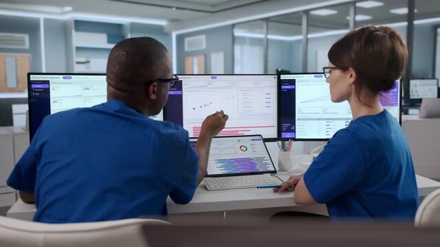 Clinical Trial Manager Reviews Patient Enrollment Data