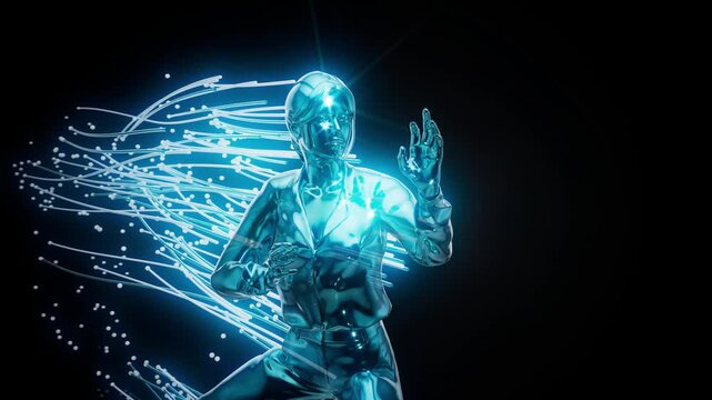 Martial Arts Motion Capture Human Movement Analysis Animation 4K