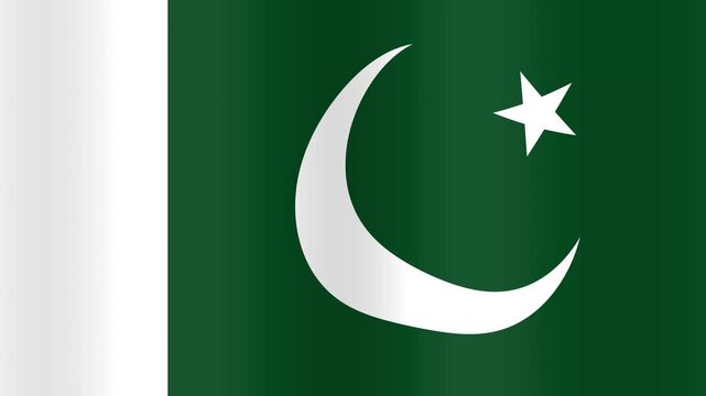 Waving Pakistan Flag Grid Background Animation Loop