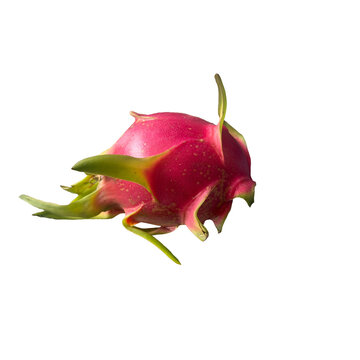 dragon fruit on white background