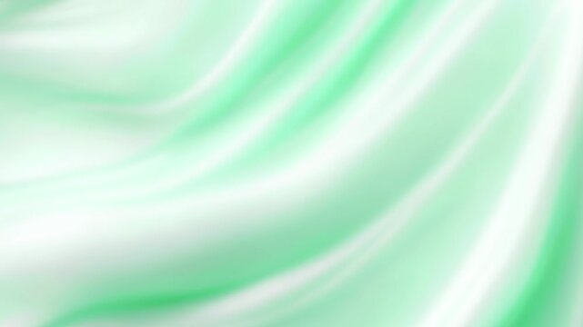 Soft Mint Green and White Abstract Gradient Wave Background with Smooth Flowing Curves, Minimal Pastel Fluid Texture for Modern Branding and Digital Design