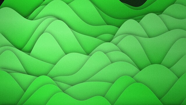 Abstract green layered wave pattern background for modern design and branding