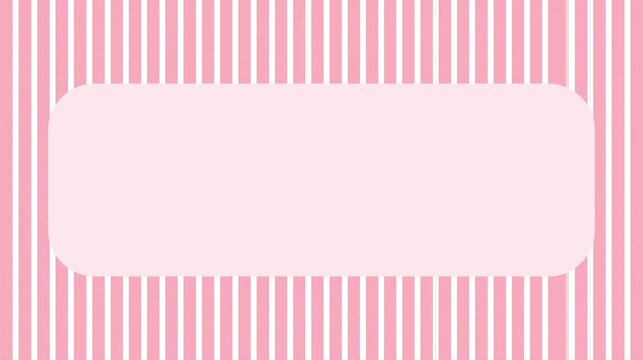 Soft pink striped frame with rounded rectangle center.