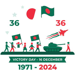 Obraz premium Bangladesh victory day celebration 16 december 1971 2024 with bangladesh