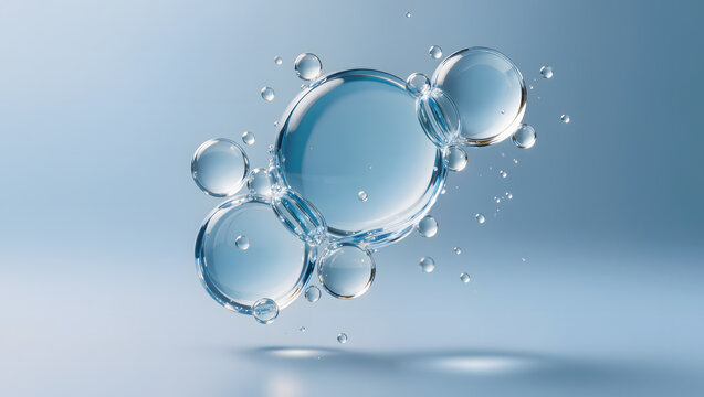 Hyaluronic acid serum spheres for intensive hydration and skin plumping