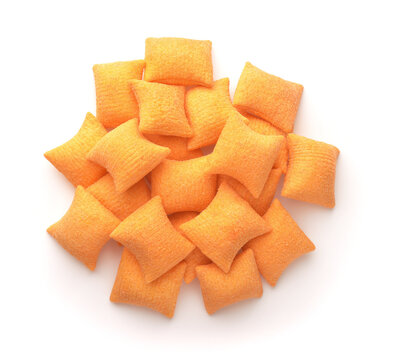 Top view of wheat cereal pillows