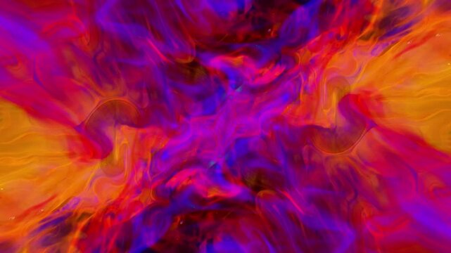 Colorful cosmic acid psychedelic abstract background ink splat swirl wave morphing Intro overlay vj template mist flow tv presentation advertisement
