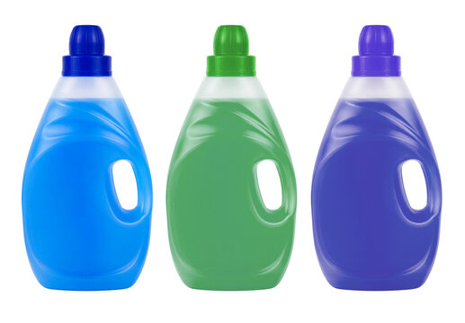 fabric softener bottle isolated on a white