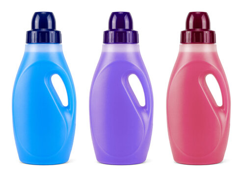 fabric softener conditioner bottle isolated on a white