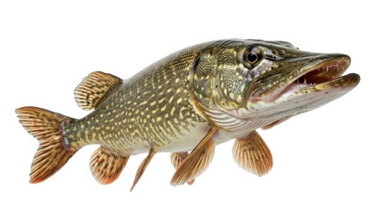 Fototapeta premium Olive Green Pike Studio Shot