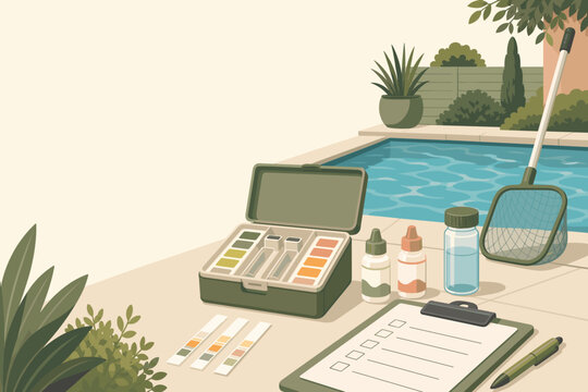 Pool Maintenance Test Kit Maintenance Checklist Cover
