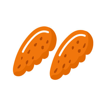 Buffalo Wings, presented as a modern flat 2D vector icon graphic on a white background