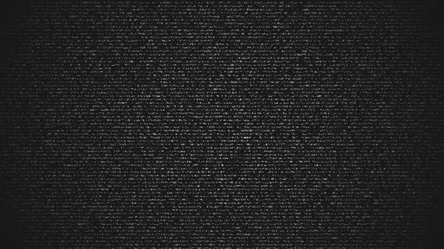 Vintage tv static with grainy monochrome texture. Suitable for retro design projects or adding a nostalgic feel to videos.