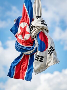 Political analysis, and geopolitical of North Korea and South Korea. Conflict, geopolitical tensions on the Korean Peninsula, historical division, peace negotiations, diplomacy, and the complex relate