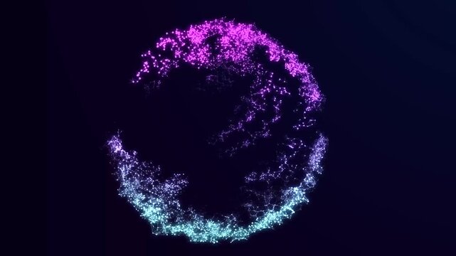 Future-proof internet infrastructure and big data visualization via digital streaming. 3D rendering.