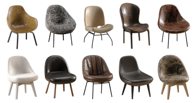 Luxury furniture set for interior design and home store catalog
