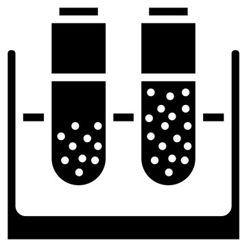 Blood test solid icon. For presentation, graphic design, mobile application, web design, infographics or UI.