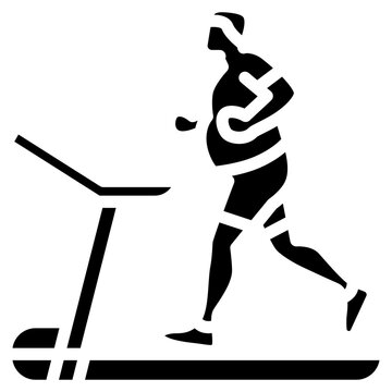 Exercise solid icon. For presentation, graphic design, mobile application, web design, infographics or UI.
