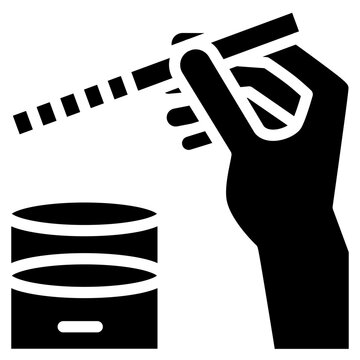 Diabetes test from urine solid icon. For presentation, graphic design, mobile application, web design, infographics or UI.