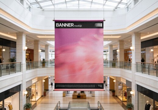 Banner Mockup For Branding And Advertising Design