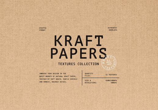 Kraft Paper Textures For Design And Branding
