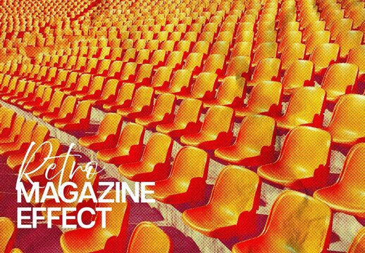 Retro Magazine Effect For Poster And Branding Design