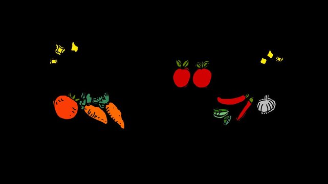 dynamic text animation happy cooking
