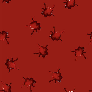 seamless pattern transfer blood stain cartoon. velocity angle, origin surface, contamination luminol transfer blood stain sign vector