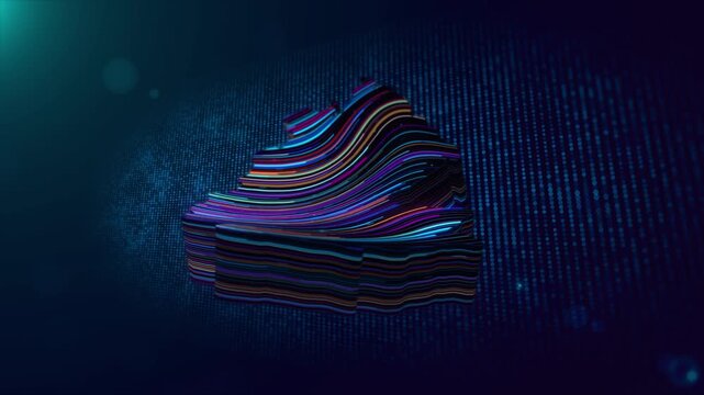 Dynamic motion background featuring a glowing Germany map reveal with animated text, colorful neon lines, digital particle grid, cinematic lighting, and futuristic visual effects.