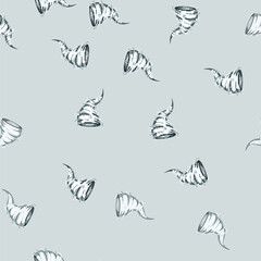 Fototapeta premium seamless pattern destruction tornado cartoon. cloud thunderstorm, clouds wind, hurricane dangerous destruction tornado sign vector