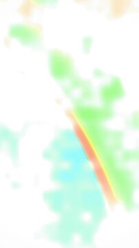 Bright White Abstract Background with Soft Pastel Color Patches