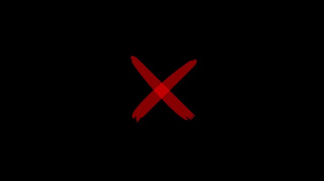 Red cross icon animated.