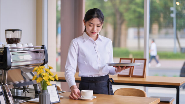 Waitress at work 