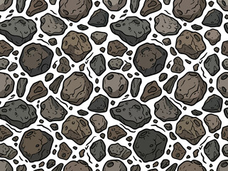 Asteroids Meteorites Repeating Premium Digital Asset Ideal for Marketing © Iwan