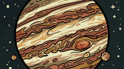 Elegant Jupiter With Swirling Bands Professional Photo © Iwan