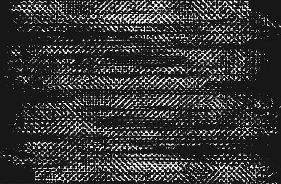 Large Halftone Dry Toner Ink Texture with Retro Photocopy Grit Distortion and Vintage Print Scan Pattern overlay with transparent background 