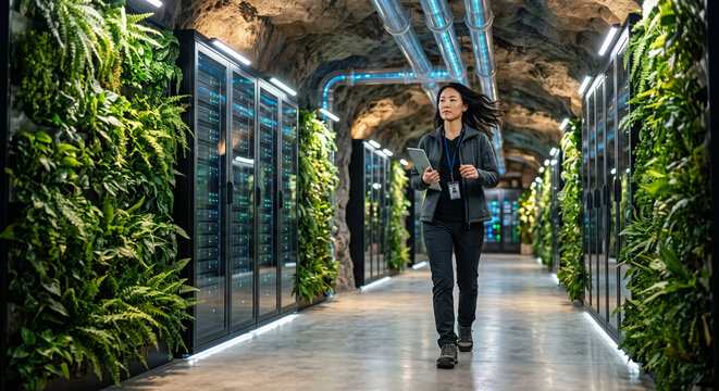 Sustainable Underground Eco-Data Center with Dynamic IT Specialist