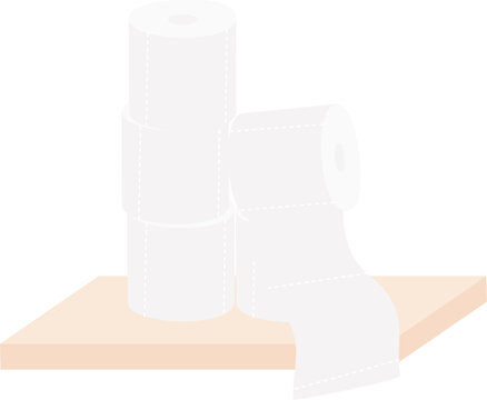 Stack of Toilet Paper