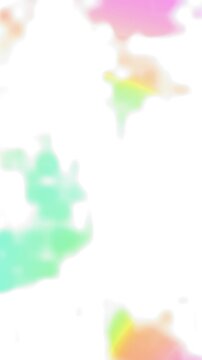 Minimalist Watercolor Splashes on Clean White Paper Background