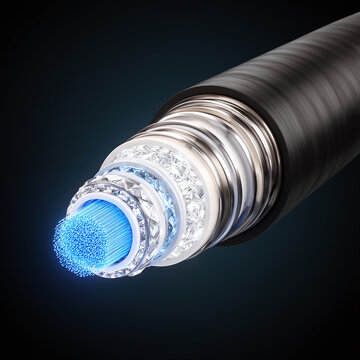 Subsea Cable Cross Section - 3D Render Variant 3