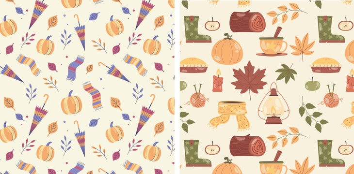 kitchen utensils seamless pattern
