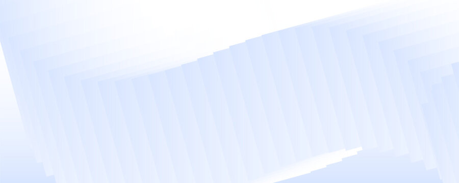 Abstract pale blue translucent geometric rectangles layering diagonally over a soft light background with clean copy space. Subtle modern corporate business backdrop.