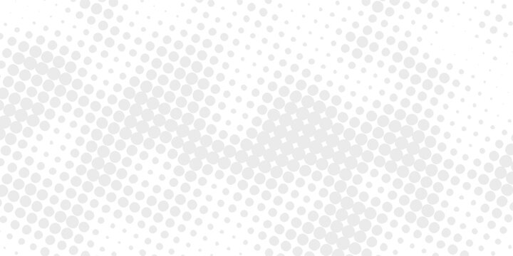 Grunge dotted halftone gradient background. Faded grit noise texture. White and black wallpaper. Retro pixelated backdrop. Anime or manga style comic overlay. Vector graphic design textured 