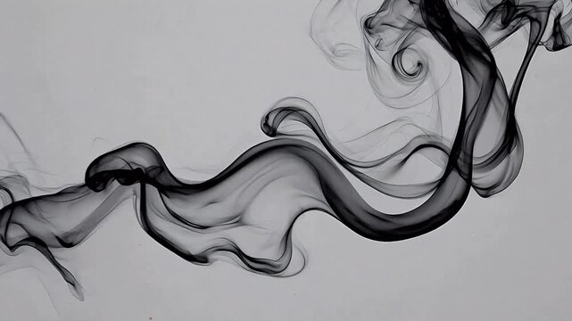 Abstract smoke pattern on gray background