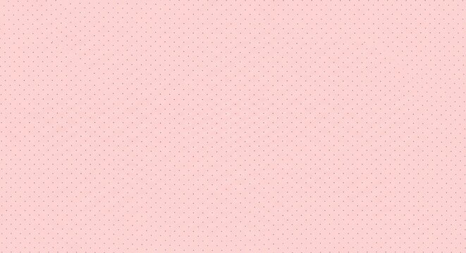 Light pink background, featuring a repeating, pattern of small, darker pink dots, arranged in a, precise grid formation
