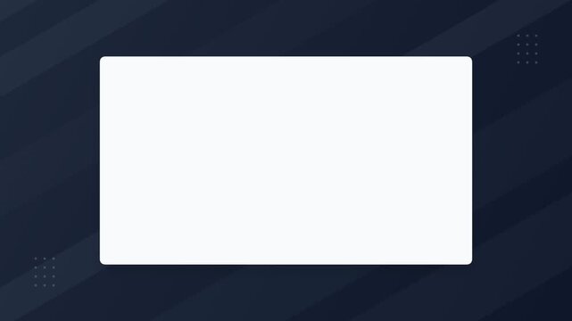 White frame placeholder on dark blue background