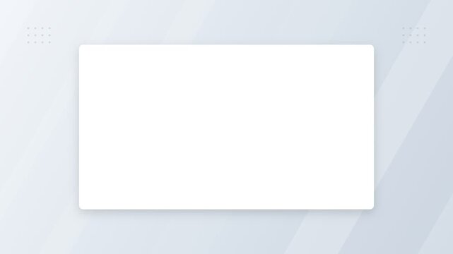 White mockup frame on a clean minimalist background